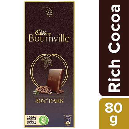 Cadbury Bournville Premium Dark Chocolate, 80 G