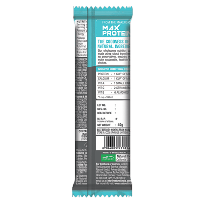 Ritebite Max Protein Multigrain Energy Bar, Sports Bar, Healthy Snack, High In Protein & Fibre, With Real Almond 21 Vits & Minerals, 40 G Ritebite Max Protein Multigrain Energy Bar, Sports Bar, Healthy Snack, High In Protein & Fibre, With Real Almond 21 Vits & Minerals, 40 G