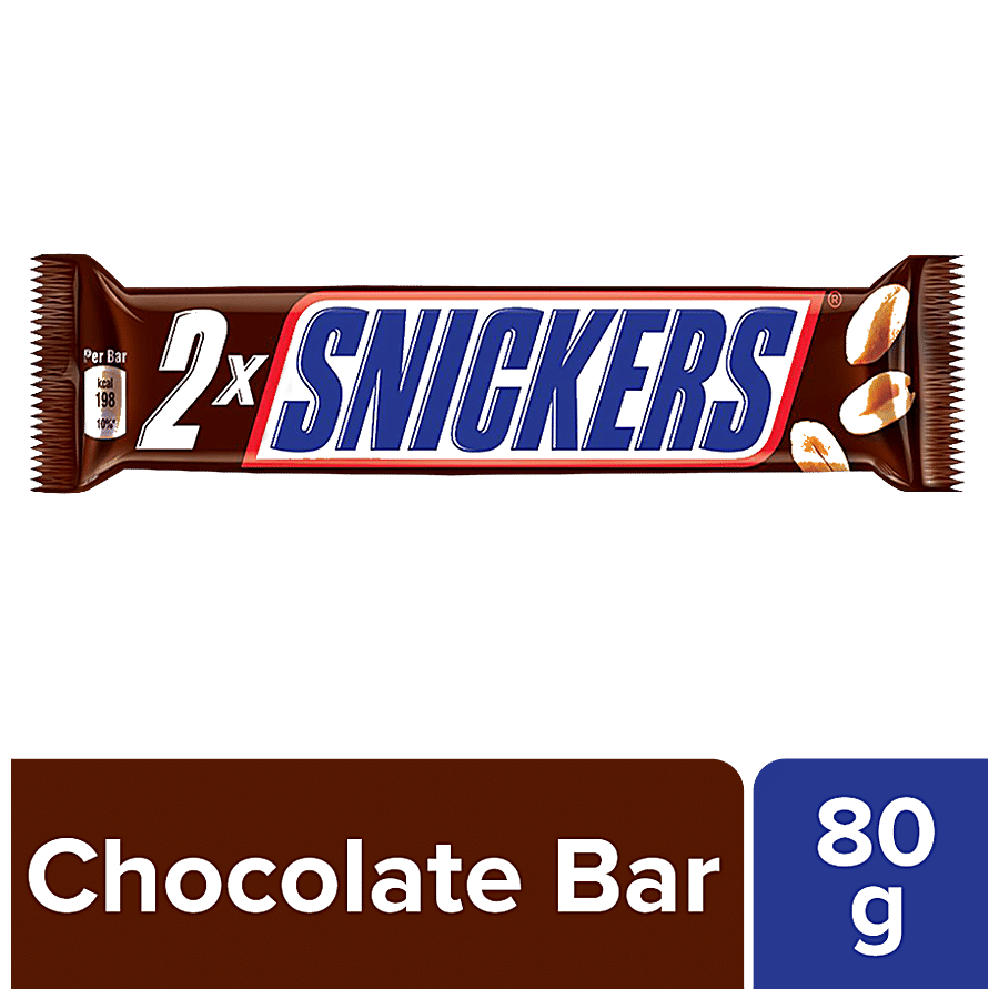 Snickers Chocolate Bar, Peanut, 80 G