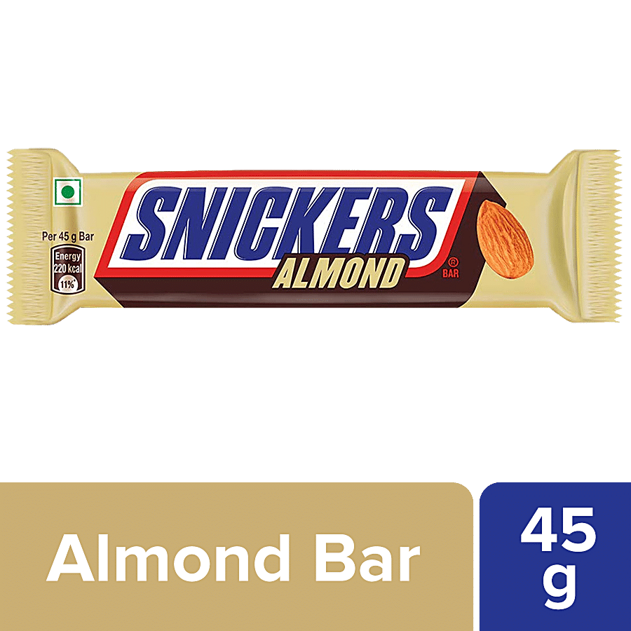 Snickers Almond Filled Chocolate Bar, 45 G Pouch