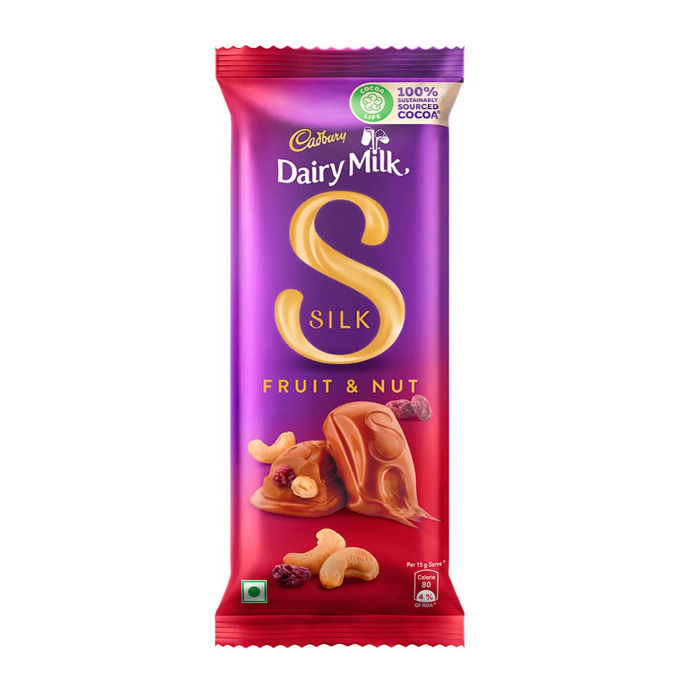 Cadbury Dairy Milk Silk Fruit And Nut Chocolate Bar, 137 G