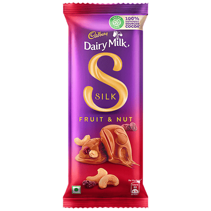 Cadbury Dairy Milk Silk Fruit & Nut Chocolate Bar, 55 G