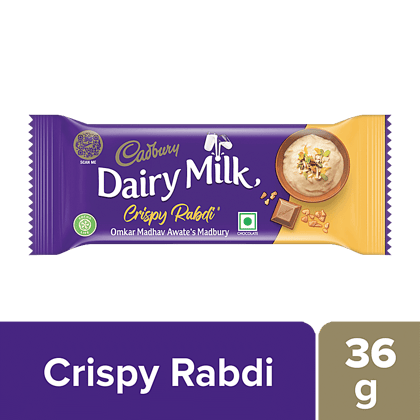 Cadbury Dairy Milk Crispy Rabdi Madbury Chocolate Bar, 36 G