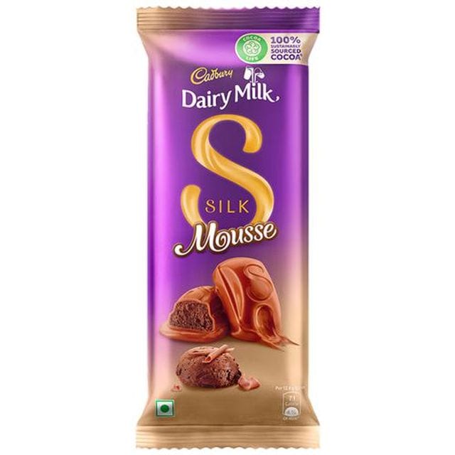 Cadbury Dairy Milk Silk Dairy Milk Silk Mousse, Chocolate Bar, 116 G