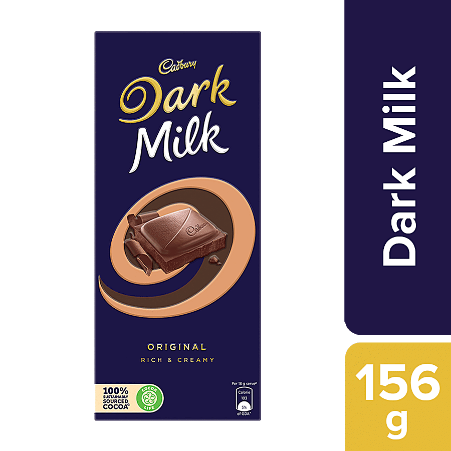 Cadbury Dairy Milk Original Chocolate Bar, 156 G