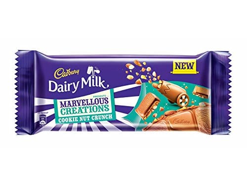 Cadbury Dairy Milk Marvellous Creations Chocolate Bar, Cookie Nut Crunch, 75G