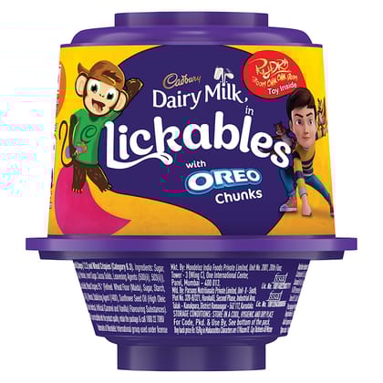 Cadbury Dairy Milk Lickables Chocolate With Oreo Chunks, 20 G
