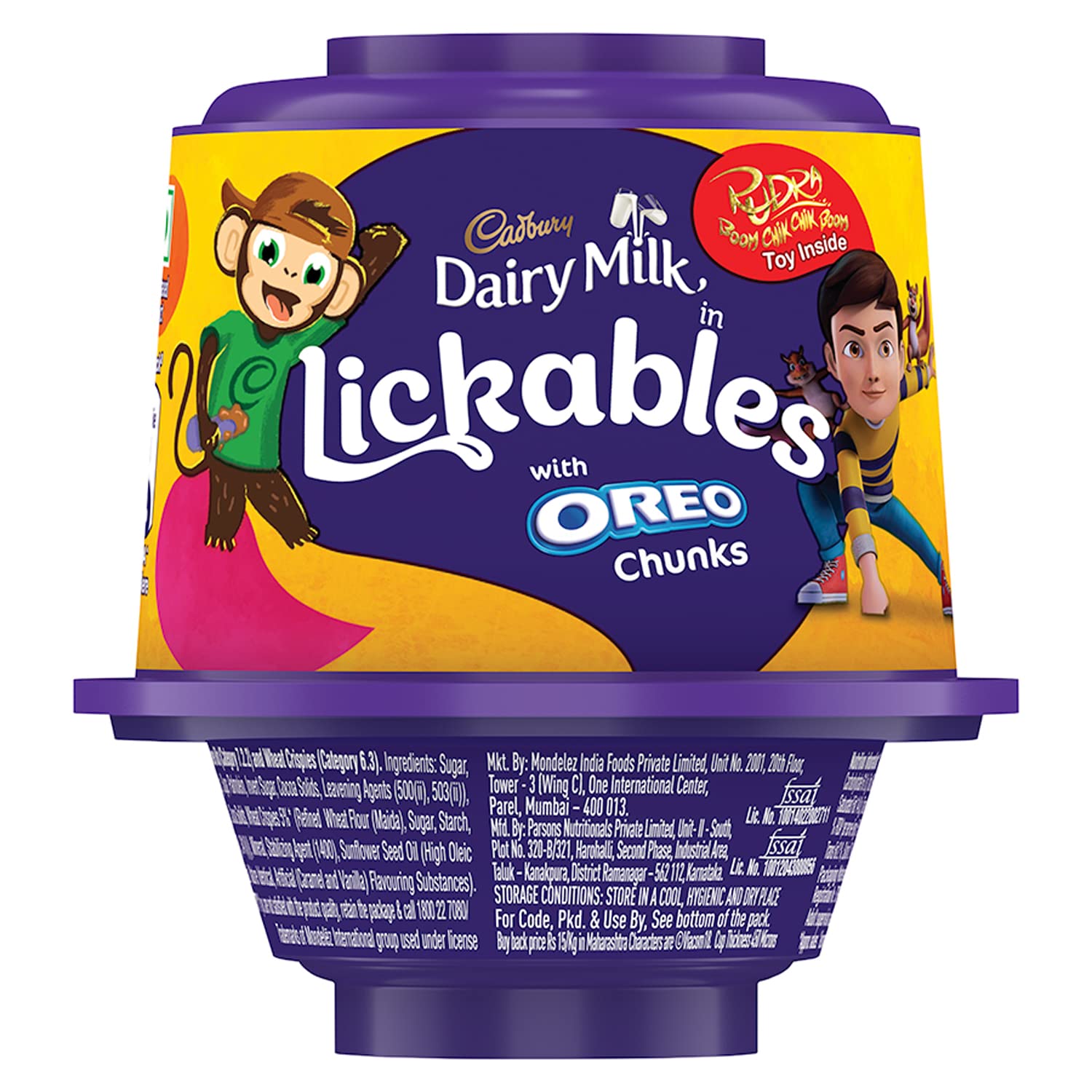 Cadbury Dairy Milk Lickables Chocolate With Oreo Chunks, 20 G