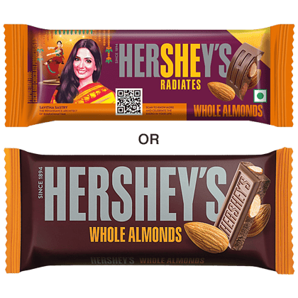 Hershey's Chocolate Bar, Whole Almond, 40 G