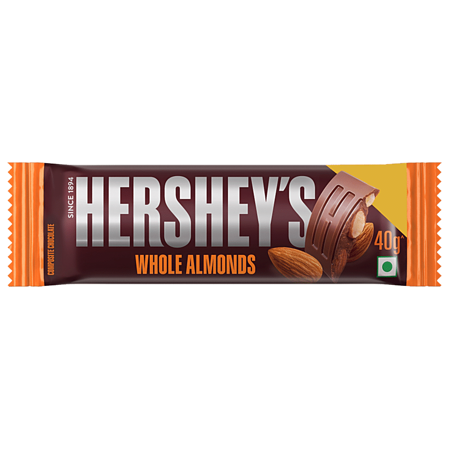 Hersheys Chocolate Bar - Whole Almond, 40 g