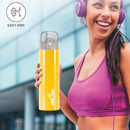 MILTON Vogue 1000 Stainless Steel Water Bottle with One Touch Safety lock