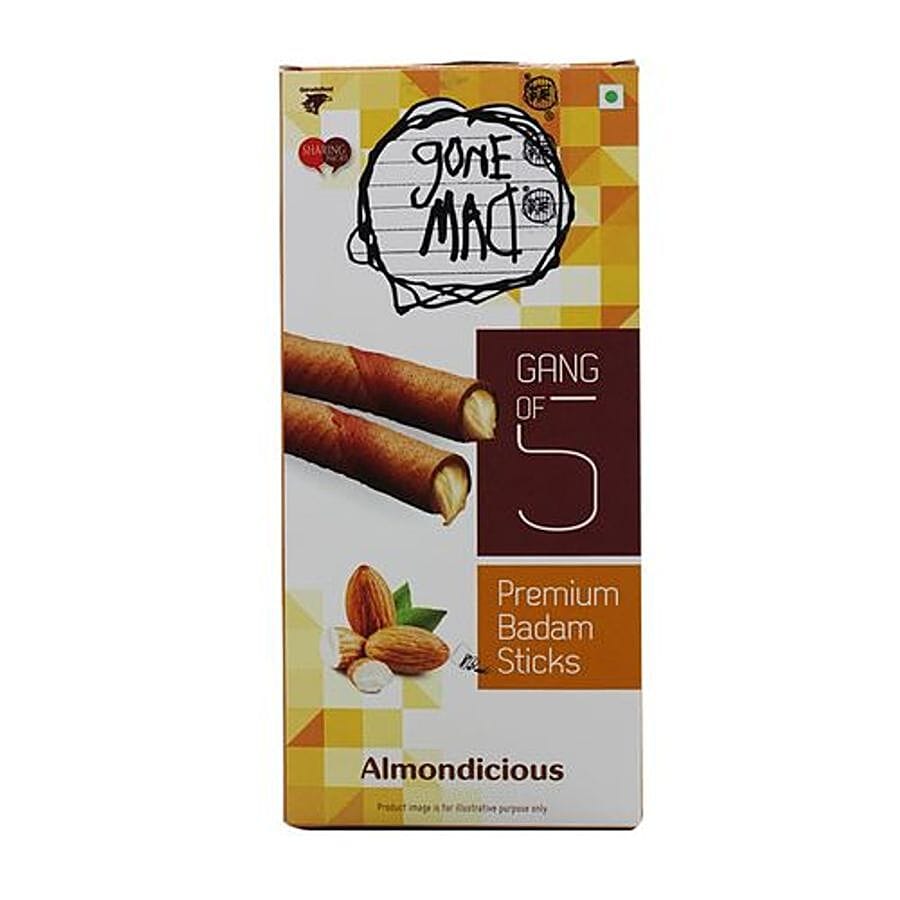Gone Mad Gang Of 5 Premium Badam Sticks, 82.5 G 5 Sticks
