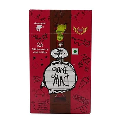 Gone Mad Choco Strawberry Sticks, 252 G 24 Sticks