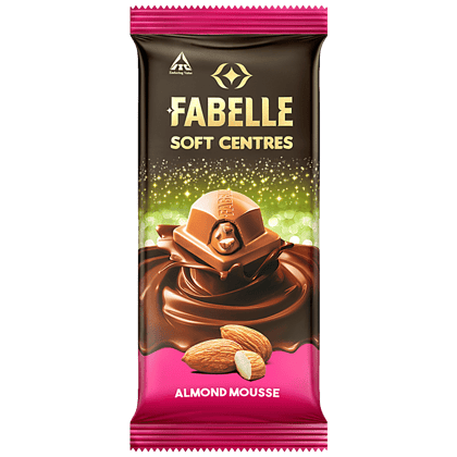 Fabelle Soft Centres Chocolate - Almond Mousse, 58 g