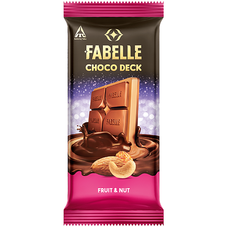 Fabelle Choco Deck ‚“ Fruit & Nut Chocolate, 58 g
