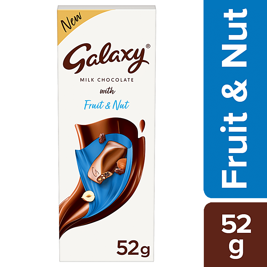Galaxy Silky Smooth Milk Chocolate With Fruit & Nut, 52 G