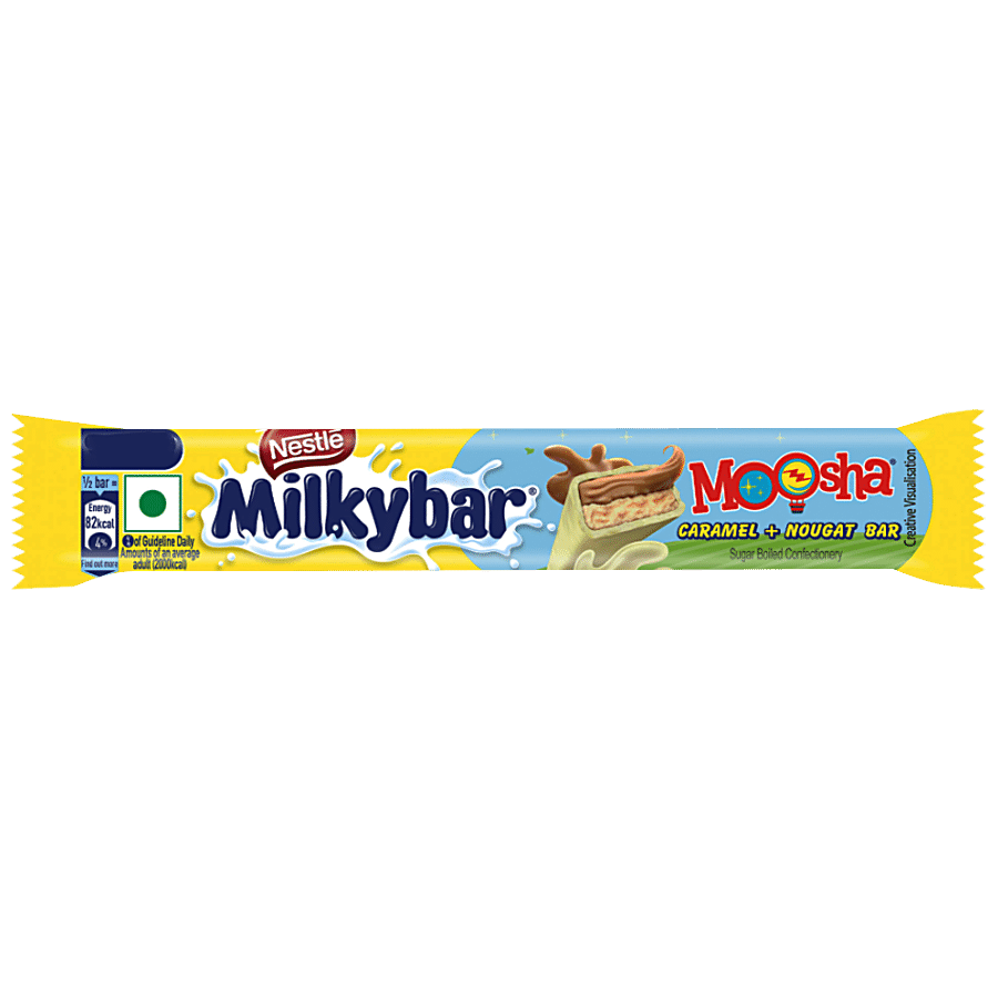 Nestle Milkybar Moosha, Caramel & Nougat Bar, 38 G
