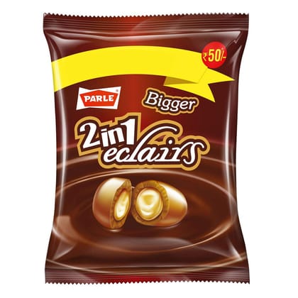 Parle Bigger 2In1 Eclairs, 217.8 G