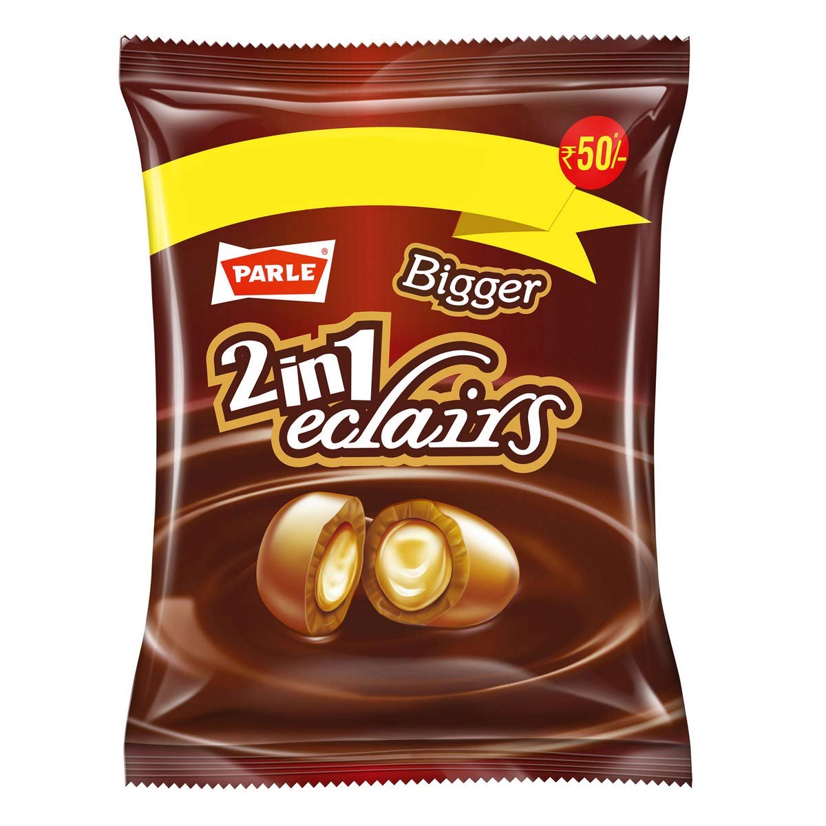 Parle Bigger 2In1 Eclairs, 217.8 G
