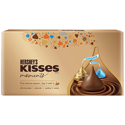 Hershey's Kisses, Moments, Chocolate Gift Box, 129 G Pack od 3