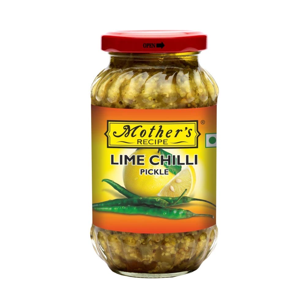 Mother's Recipe Lime Chilli Pickle Bottle, 300 G