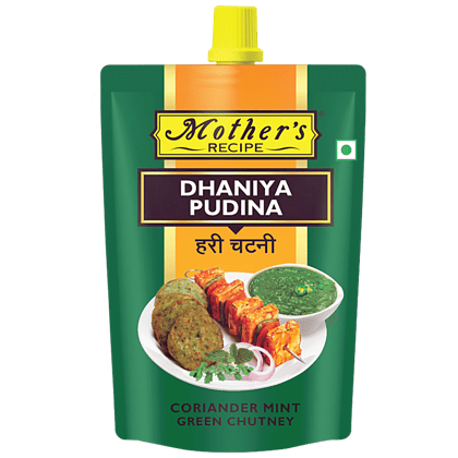 Mother's Recipe Dhania Pudina Chutney, 200 G Pouch
