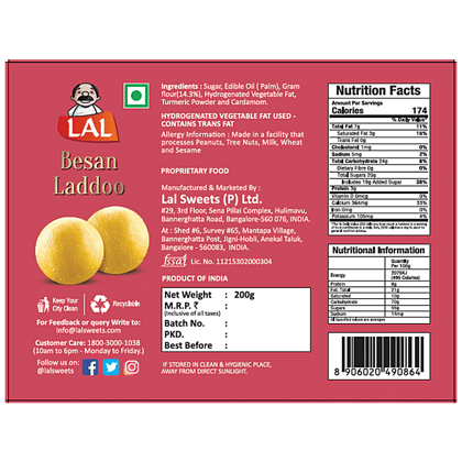 Lal Besan Laddoo, 200 G