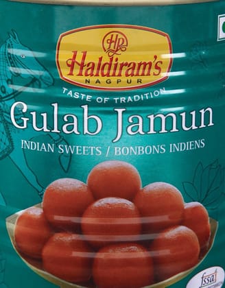 Haldiram's Nagpur Gulab Jamun, 500G Tin