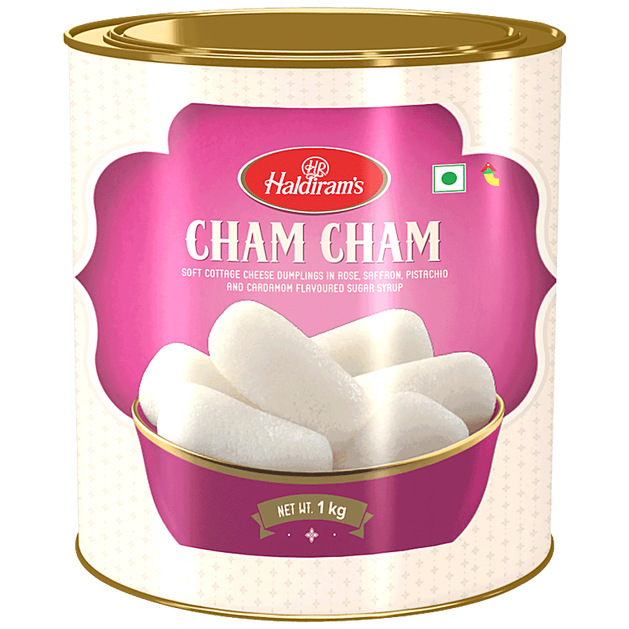Haldiram's Sweets, Cham Cham, 1 Kg Tin