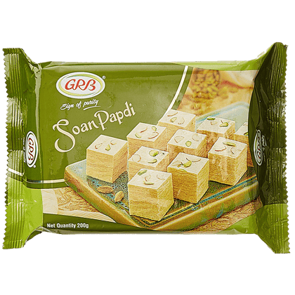 Grb Soan Papdi, Real Cardamom, 200 G Pouch