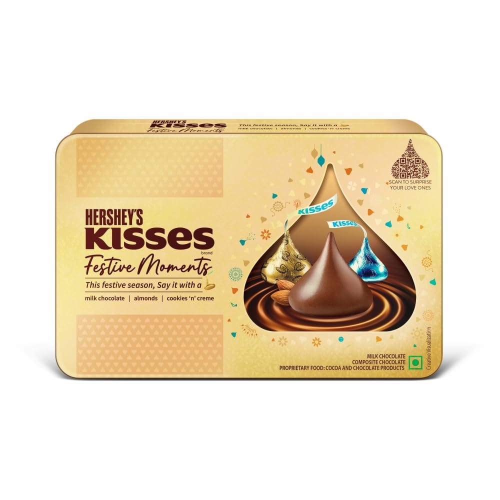 Hershey'S Kisses Festive Moments Gift Pack Tin, 171G