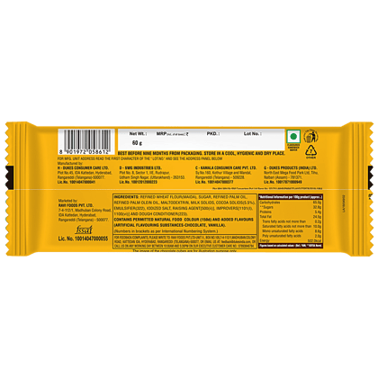 Dukes Waffy Wafers, Chocolate Flavoured Creamy & Crunchy, 60 G Pouch