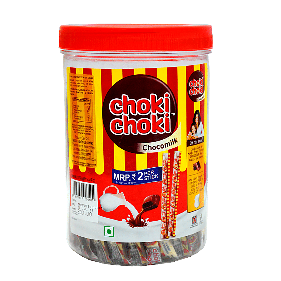 Choki Choki Chocomilk Duo, 575 G (115 Pcs X 5 G Each)