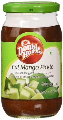 Double Horse Cut Mango Pickle, 400G