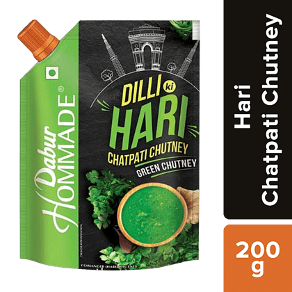 Dabur Hommade, Dilli Ki Hari Chatpati Chutney, 200 G