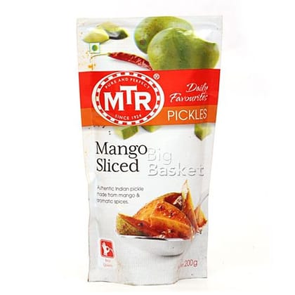 Mtr Pickle, Mango Sliced, 200 G Pouch