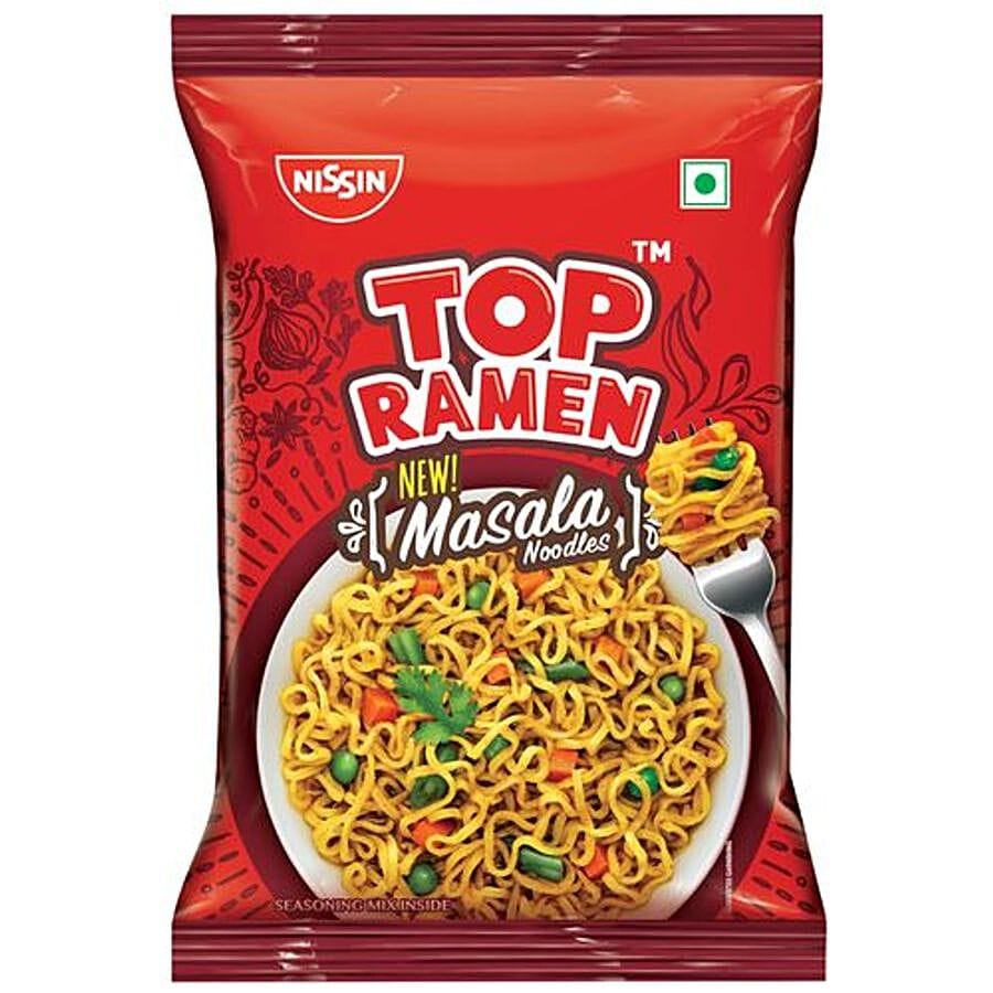 Top Ramen Masala Instant Noodles, 140 G Pouch