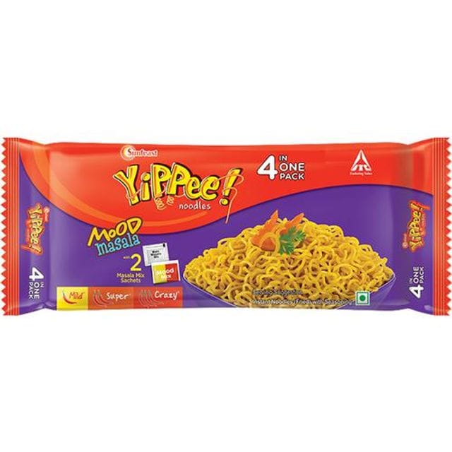 Sunfeast Yippee! Mood Masala, Instant Noodles, 260 G (Pack of 4)