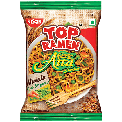 Top Ramen Masala Instant Atta Noodles, 70 G
