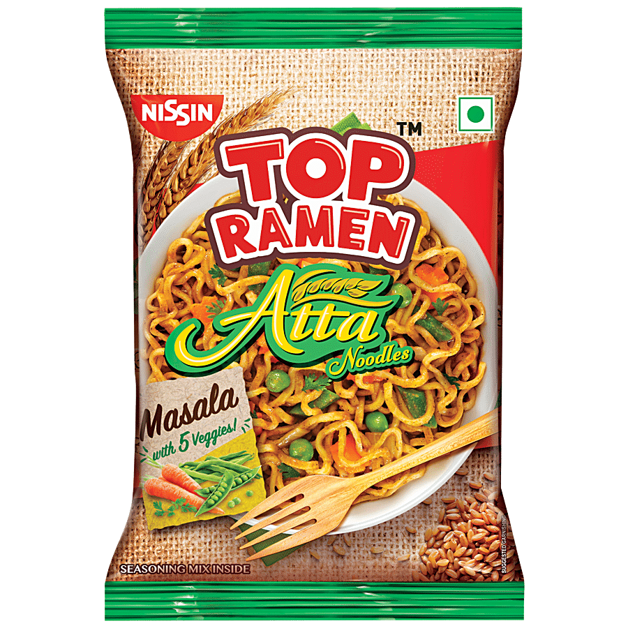 Top Ramen Masala Instant Atta Noodles, 70 G