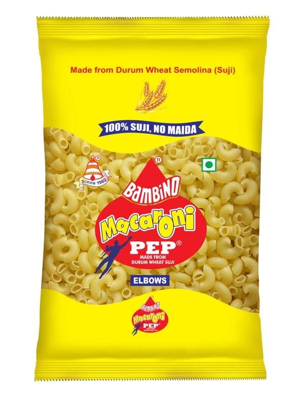 Bambino Pasta, Macaroni, 180G Pouch