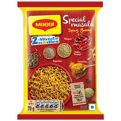Maggi Special Masala Noodles, 70 G Pouch