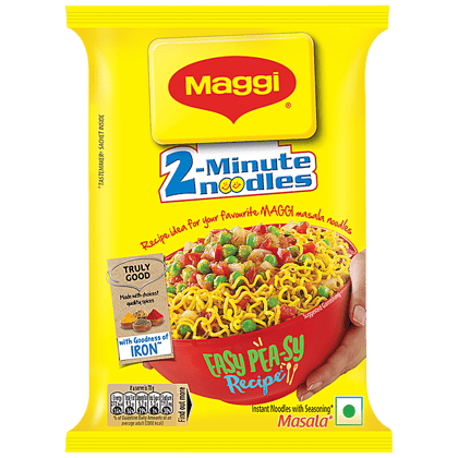 Maggi Pouch 2, Min Masala Instant Noodles, 70 G