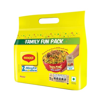 Nestle Maggi 2, Minute Instant Noodles, Masala Noodles With Goodness Of Iron, 560G Pouch
