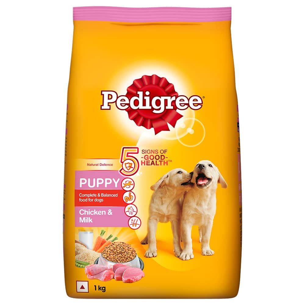 Pedigree Puppy Dry Dog Food, Chicken & Milk, 1 Kg Pack