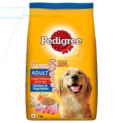 Pedigree Adult Dry Dog Food, Chicken & Vegetable, 1 Kg Pack