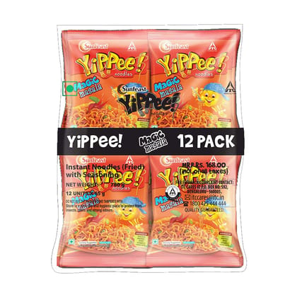 Sunfeast Yippee! Magic Masala Noodles, 70G [Pack of 12]