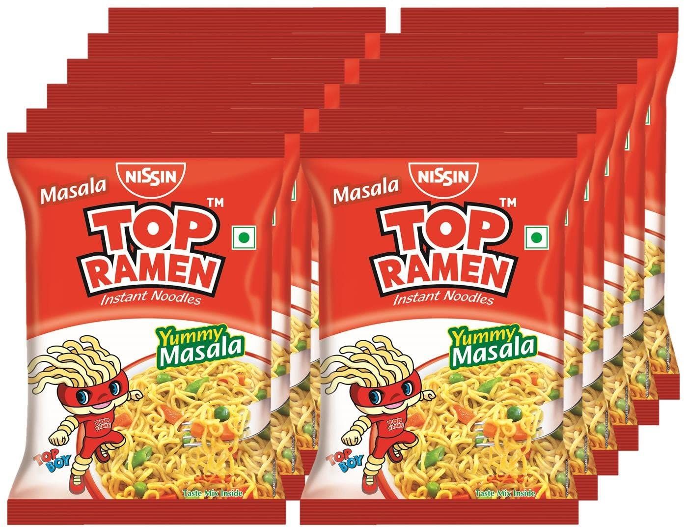 Top Ramen Masala Noodles, 60G pack of 12