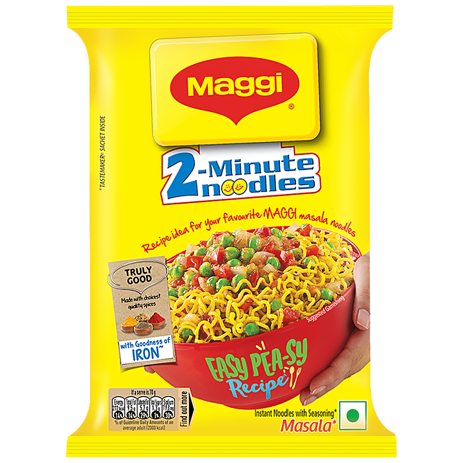 Maggi 2, Min Masala Instant Noodles, 70 G Pouch