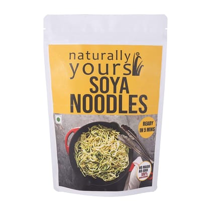 Naturally Yours, Soya Noodles, Includes Tastemaker No Maida, Preservative Free, Non, Fried, Vegan, 180G (Pack Of 1)